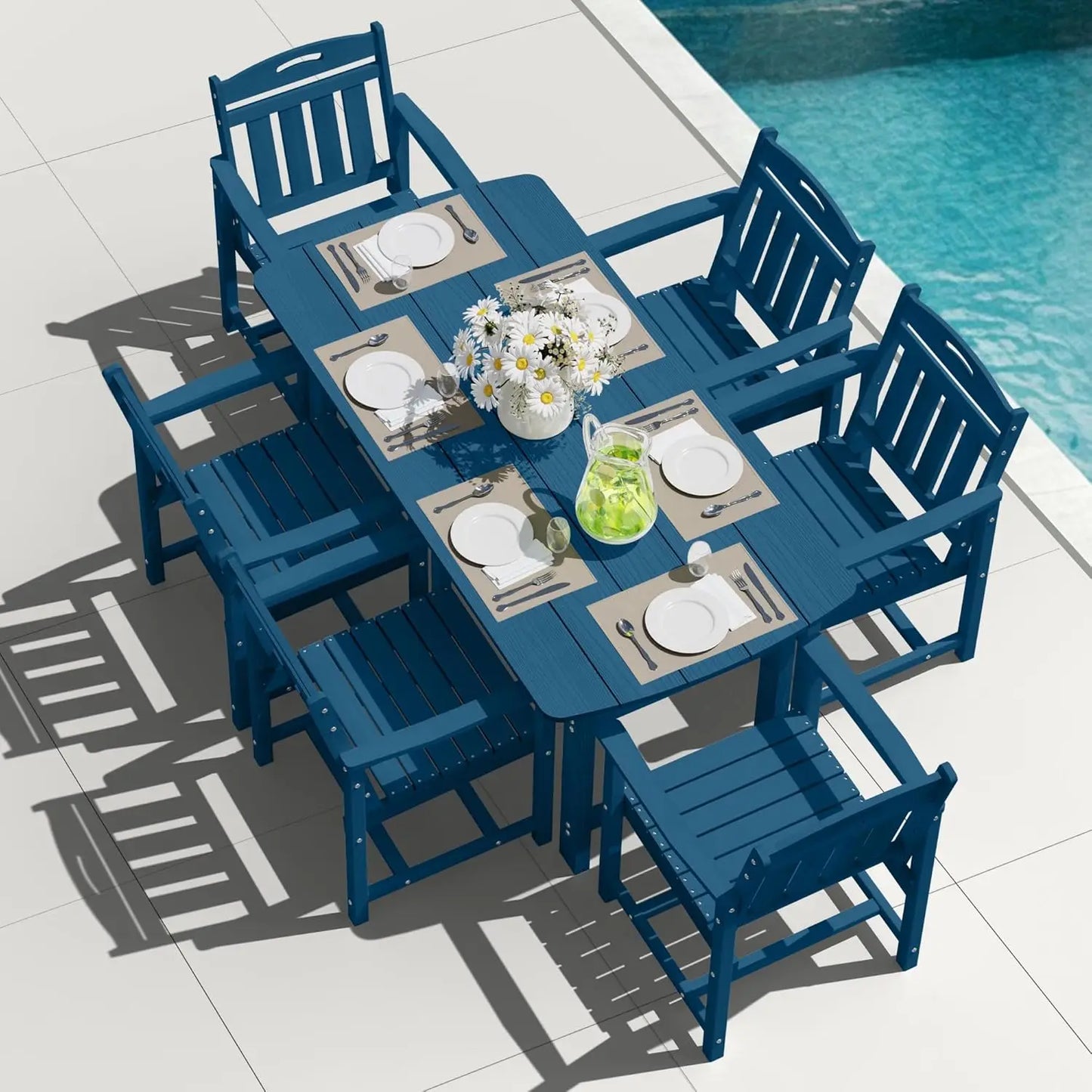 All-Weather 7-Piece Table and 6 Chairs