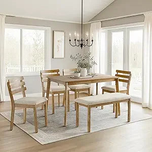 4-Piece Farmhouse Dining Set