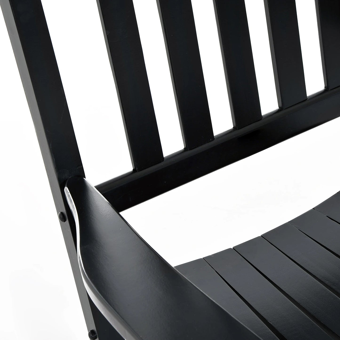 Rustic High Back All Weather Slatted Rocker