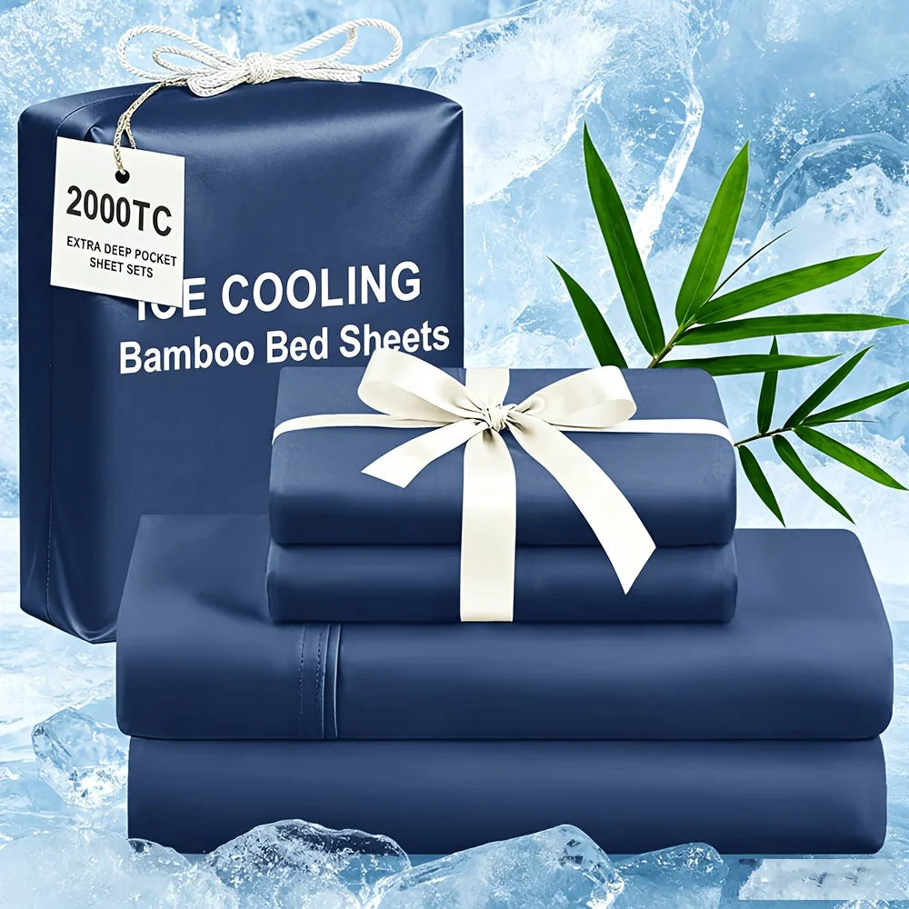 Extra Deep Bamboo Cooling Wrinkle Free Bedding