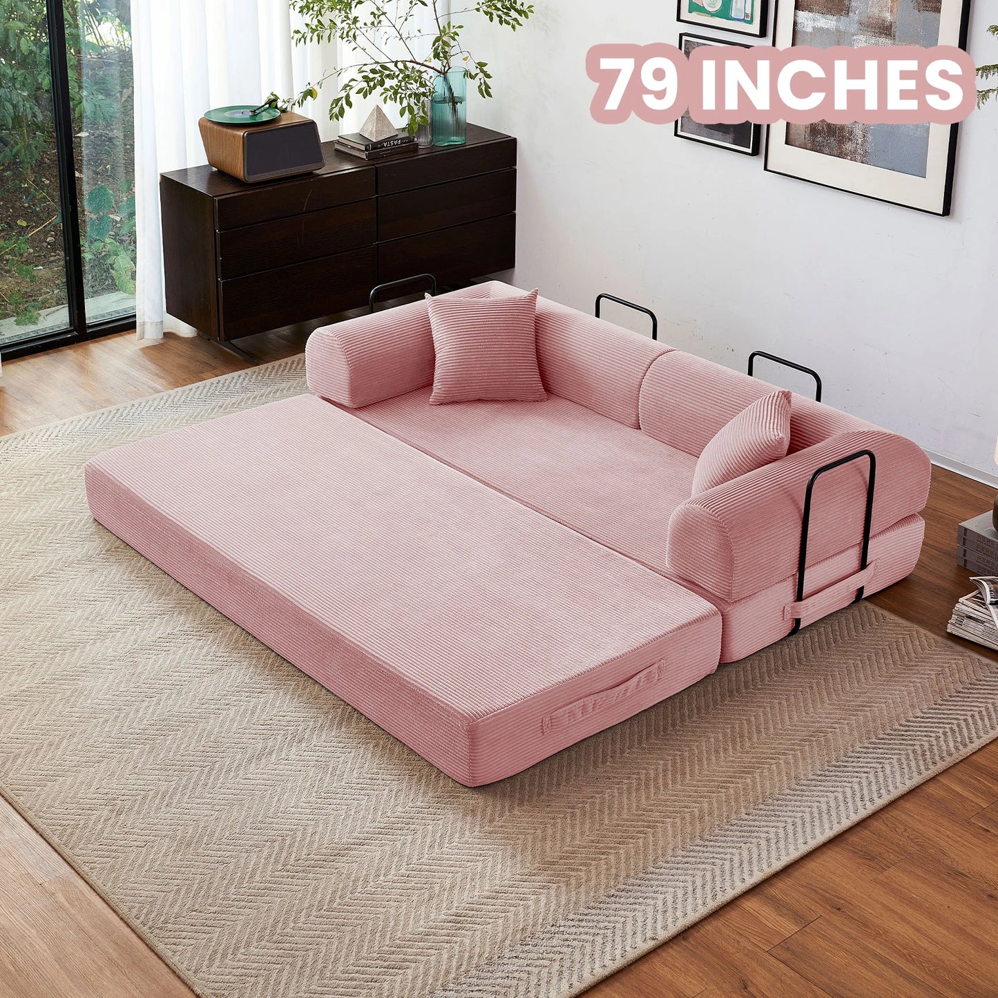 Boneless Convertible Futon Sleeper Sofa
