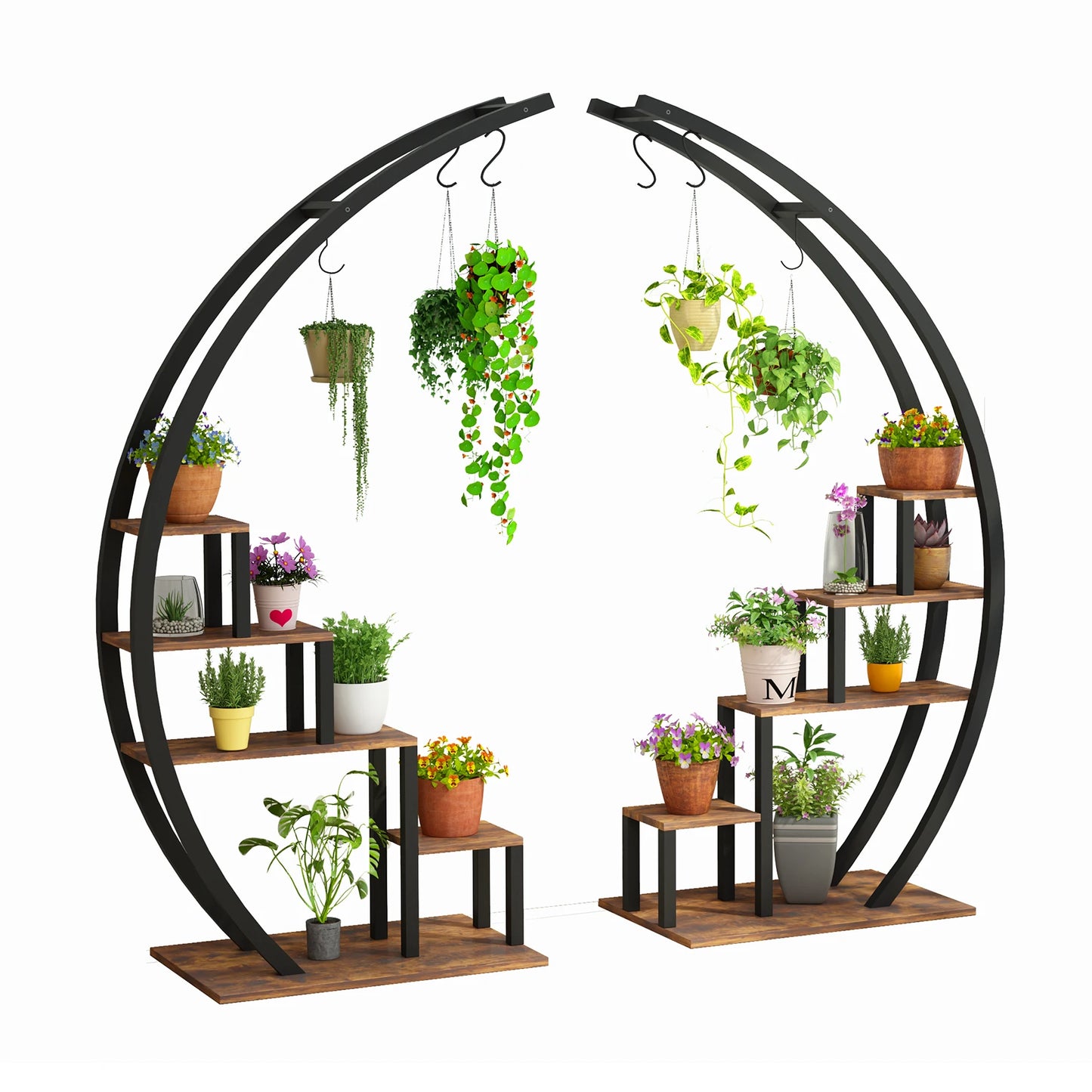 5 Tier Plant Stand 2 Pack Half Moon