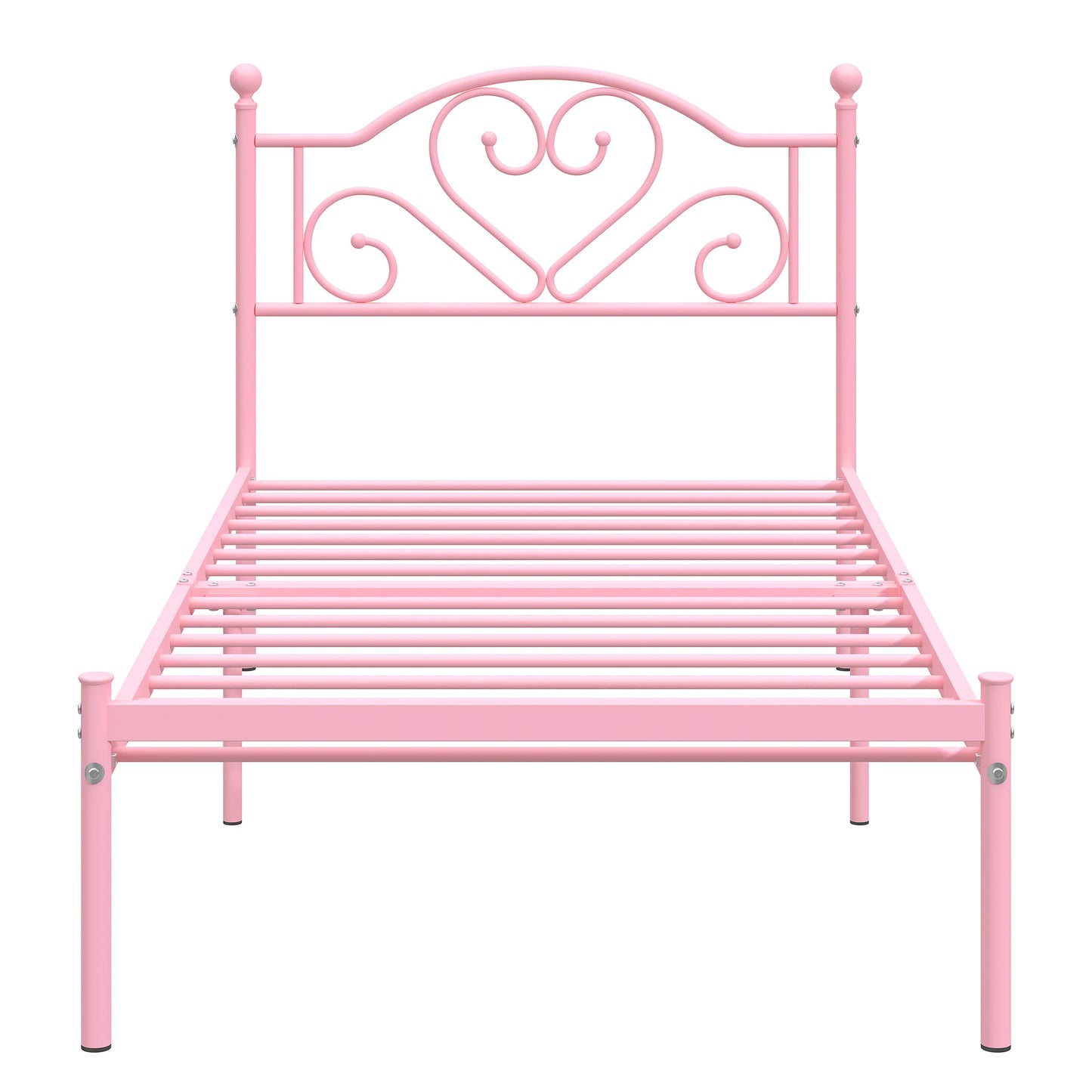 Heavy Duty Metal Twin Bed Frame with Headboard