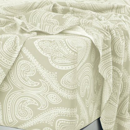 4-Piece Paisley Bed Sheet Set