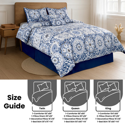 Reversible 5pc Comforter Set