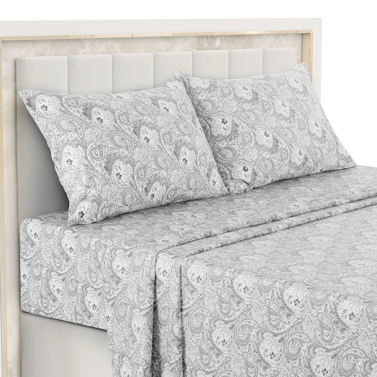 4-Piece Paisley Bed Sheet Set