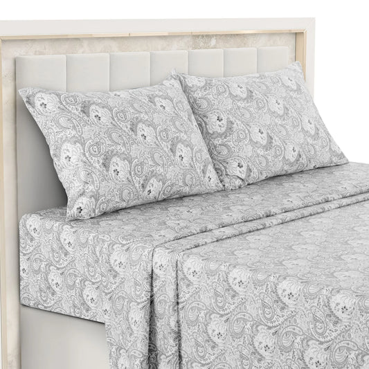 4-Piece Paisley Bed Sheet Set