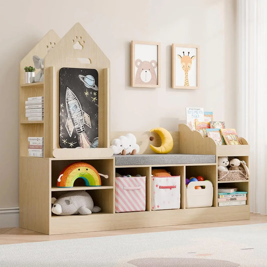 Kids Bookshelf with Reading Nook