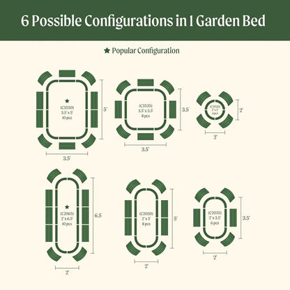 Modular Metal Raised Garden Bed Kit