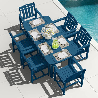 All-Weather 7-Piece Table and 6 Chairs