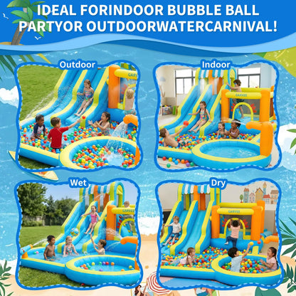 Inflatable Water Slide  Kids Bounce House
