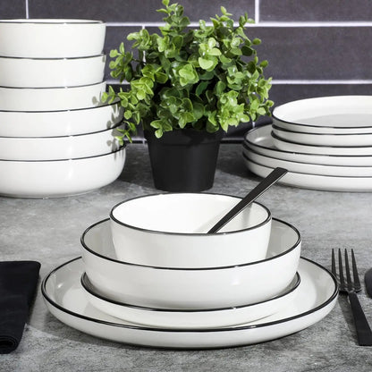 16-Piece Porcelain Dinnerware Set for 4