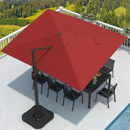 9' X 12' Cantilever Umbrella with Base