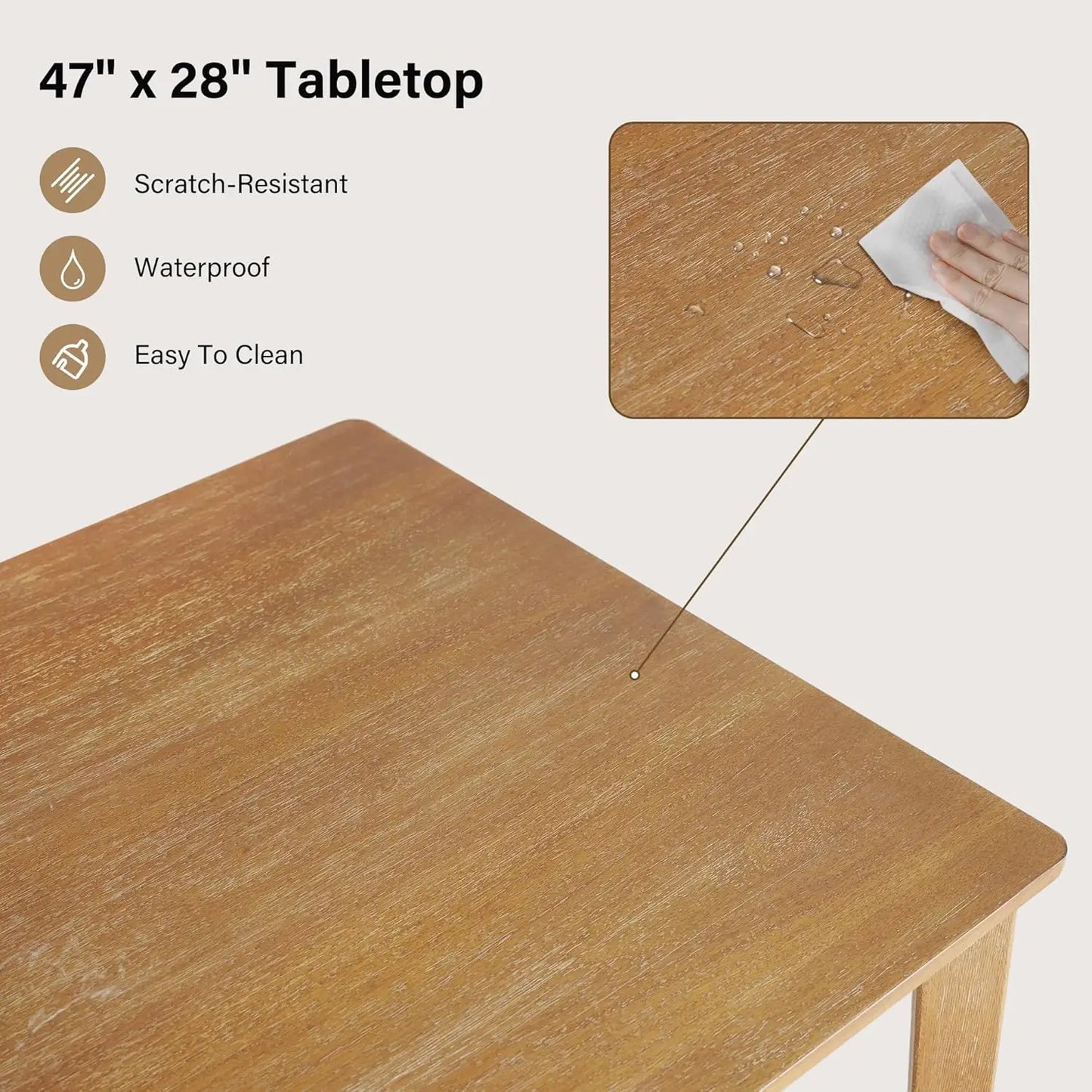 4-Piece Farmhouse Dining Set