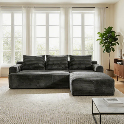 Space Saving L-Shaped Corner Sectional Sofa