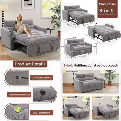 LShaped Sectional  3 Seater Couch with Storage