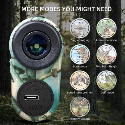 6x 1000M Laser Rangefinder for Hunting or golfing