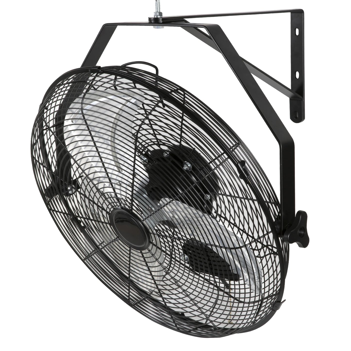 Wall mount high velocity oscillating fan