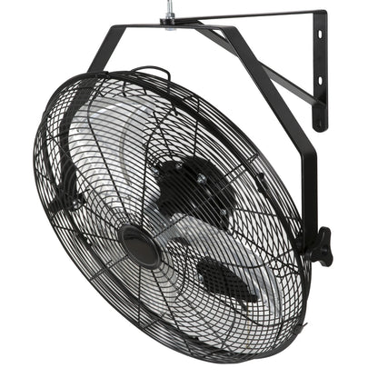 Wall mount high velocity oscillating fan