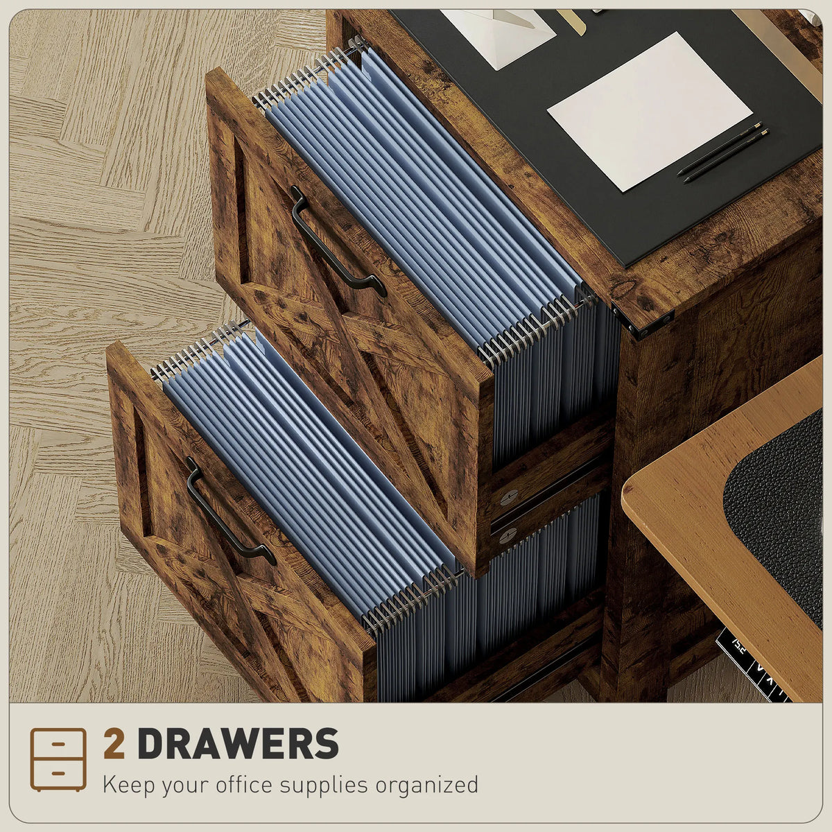 2 Drawer Vertical File Cabinet