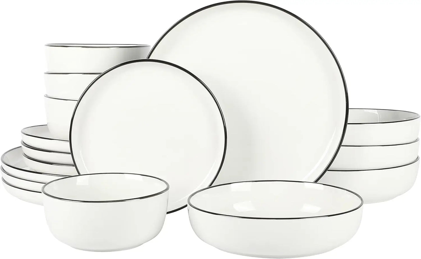 16-Piece Porcelain Dinnerware Set for 4