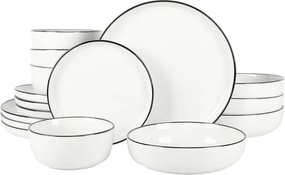 16-Piece Porcelain Dinnerware Set for 4