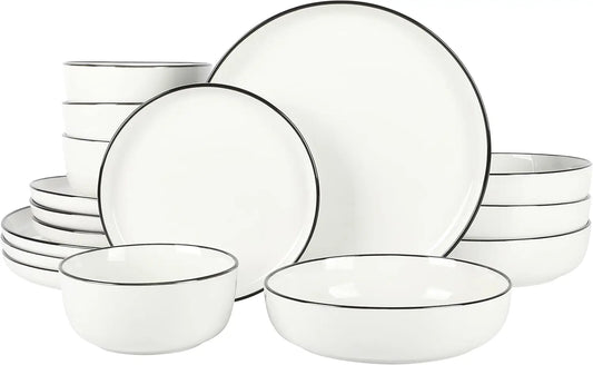 16-Piece Porcelain Dinnerware Set for 4