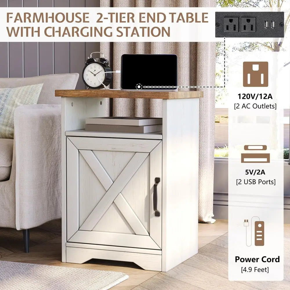 3Piece Farmhouse Living Room Table Set