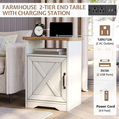 3Piece Farmhouse Living Room Table Set