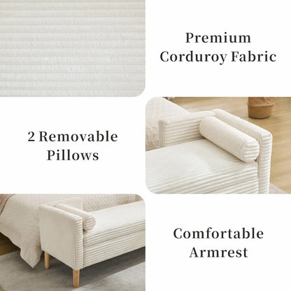 Ottoman with Storage Bench for  End of Bed