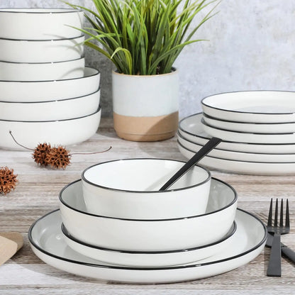 16-Piece Porcelain Dinnerware Set for 4