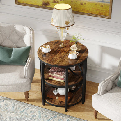 Half Round End Table for Living Room