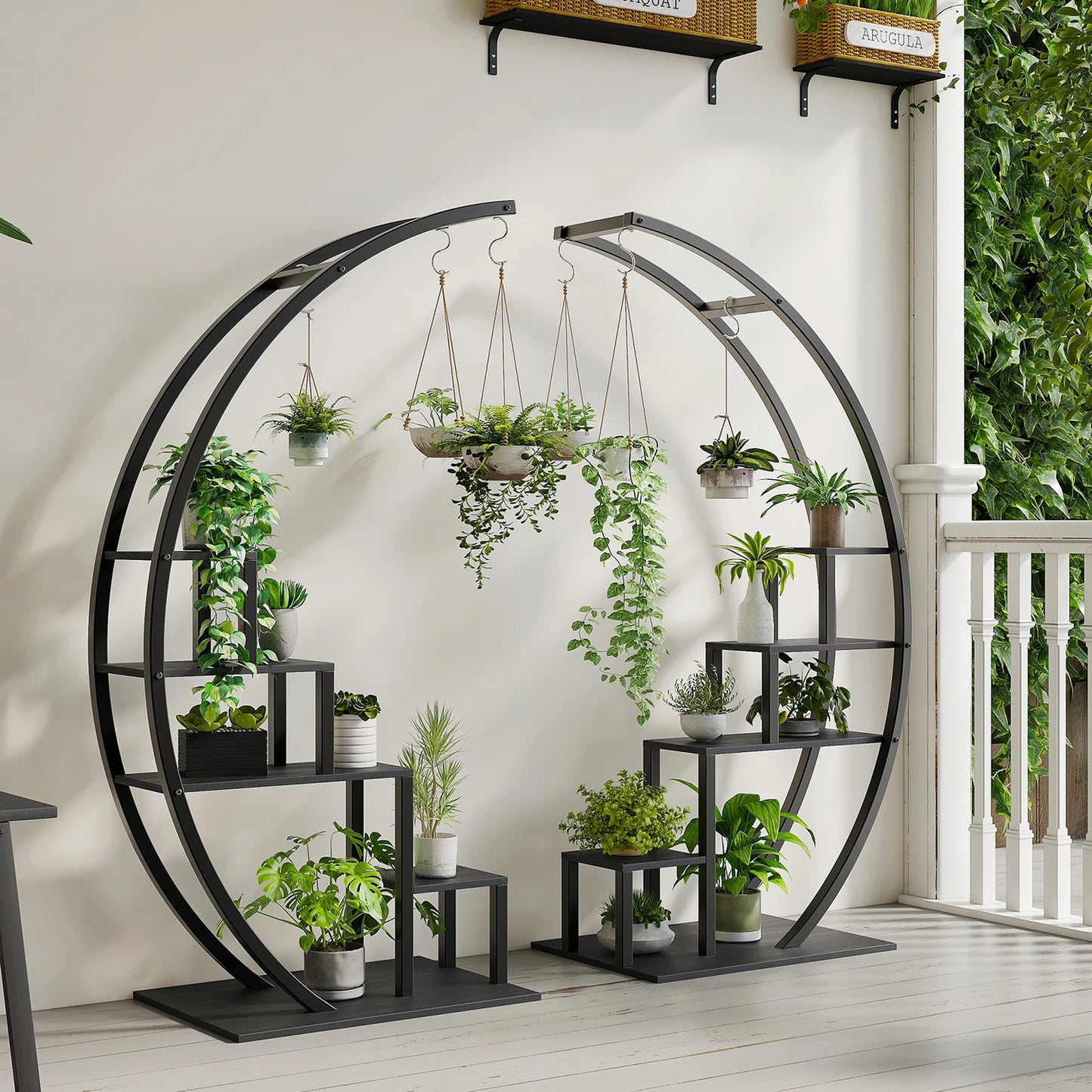5 Tier Plant Stand 2 Pack Half Moon