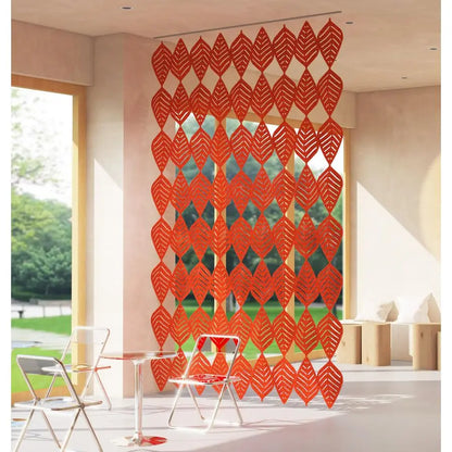 12Pc Set  Leaf Shaped Felt Screen Divider/Hanging