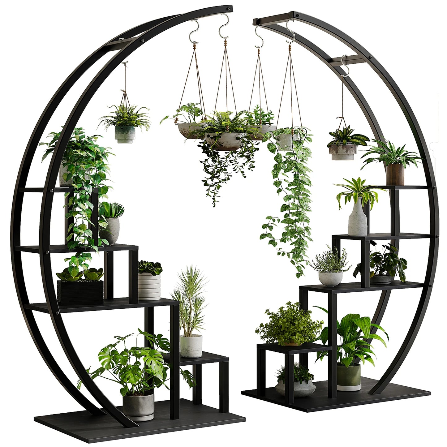 5 Tier Plant Stand 2 Pack Half Moon