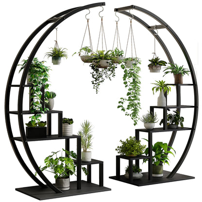 5 Tier Plant Stand 2 Pack Half Moon