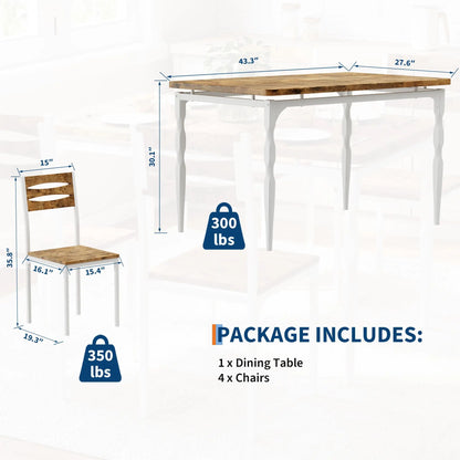 5 Piece Dining Table Set For Small Spaces