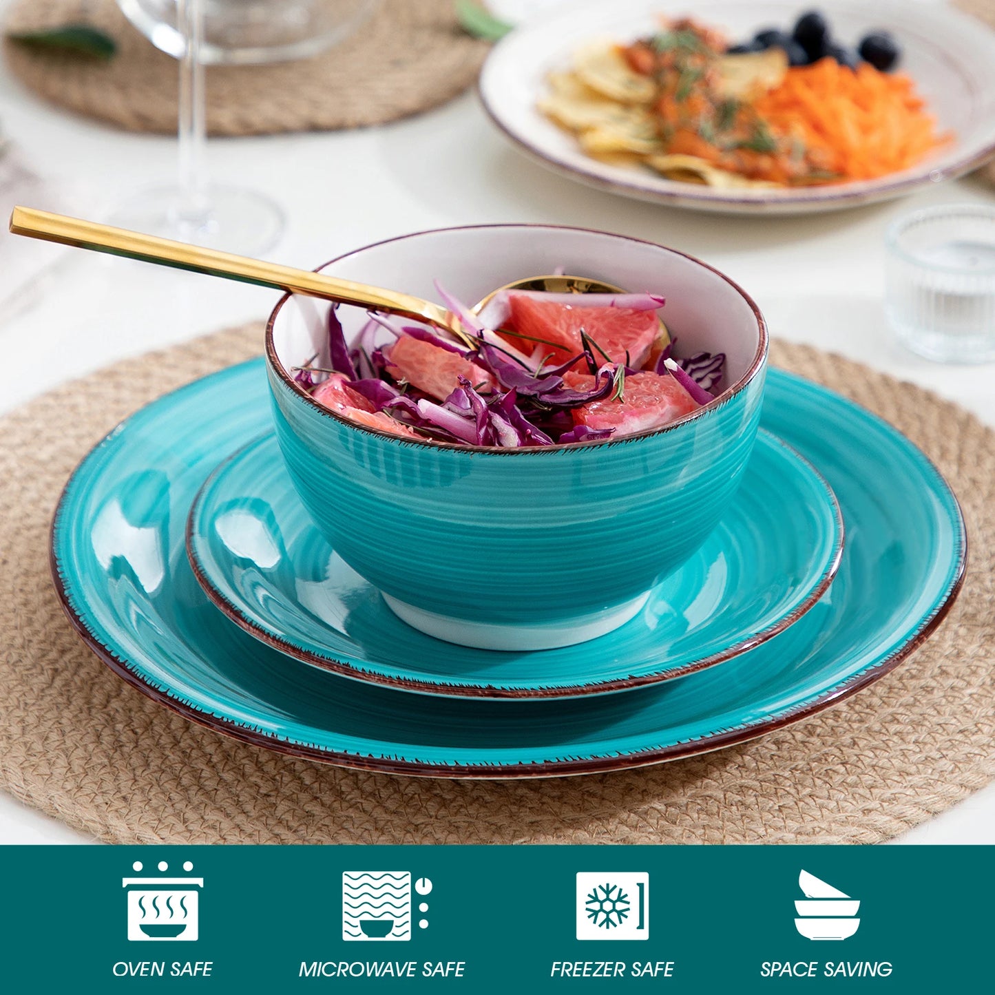 16/32 PCS Porcelain Dinner Set Mix-Color