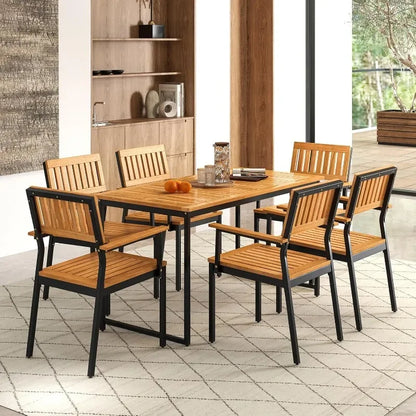 7 Piece Outdoor Dining Set for 6