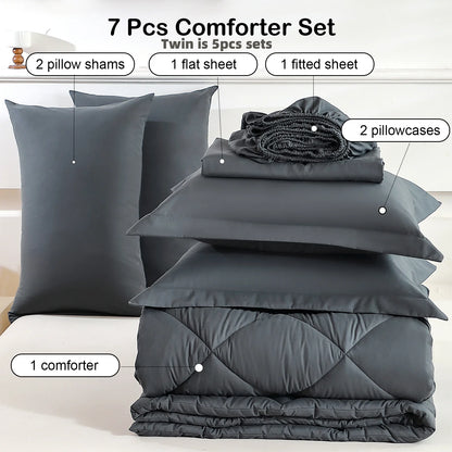 5pcs/7pcs Bedding Sets Home Decor Comforter