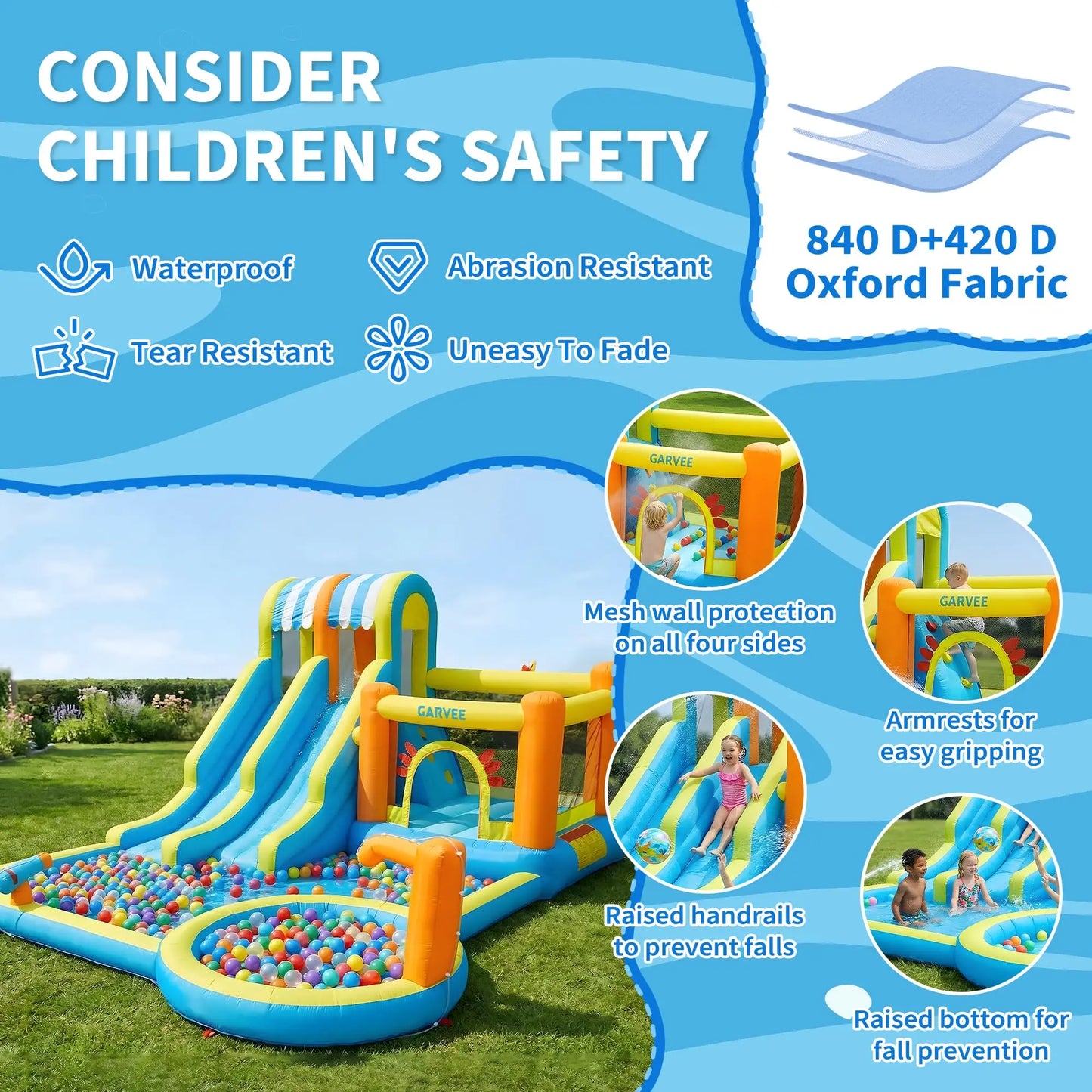 Inflatable Water Slide  Kids Bounce House