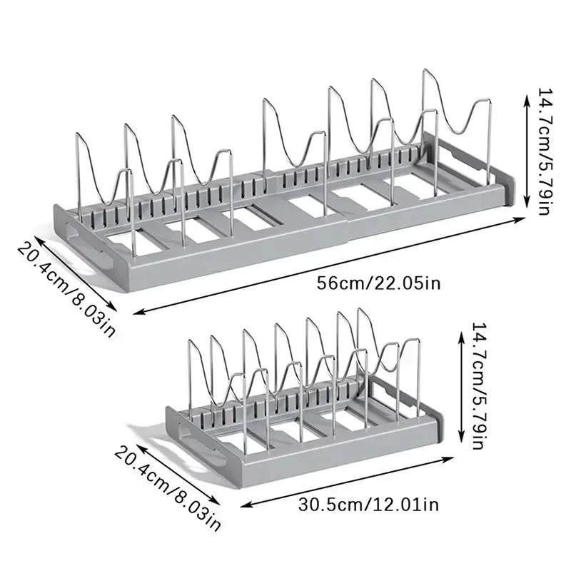 Expandable Kitchen Pot/Pan Organizer