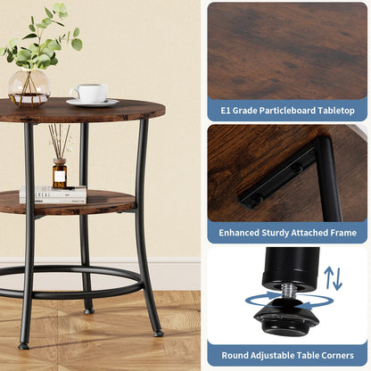 21.85 Inch Round Coffee Table