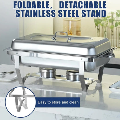 Stainless Steel Chafing Dish 2/4/6Pack Buffet Set