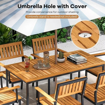 7 Piece Outdoor Dining Set for 6