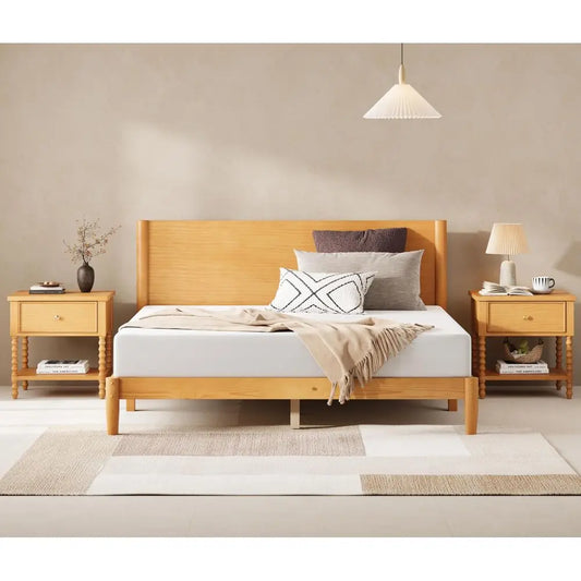 3 Piece Bedroom Set, Headboard and Nightstands