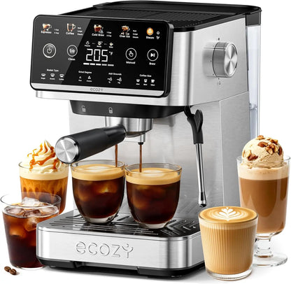 4-in-1 Espresso & Coffee Maker with Milk Frother