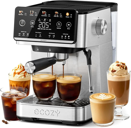 4-in-1 Espresso & Coffee Maker with Milk Frother