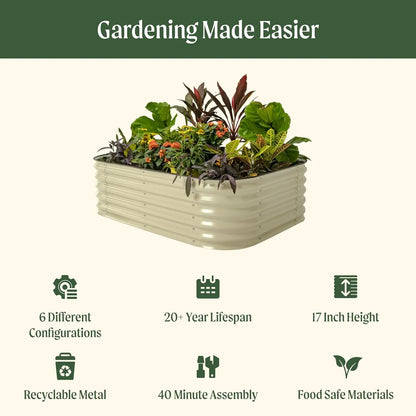 Modular Metal Raised Garden Bed Kit