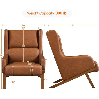 Set of 2 Oversized Recliner  Accent Chairs